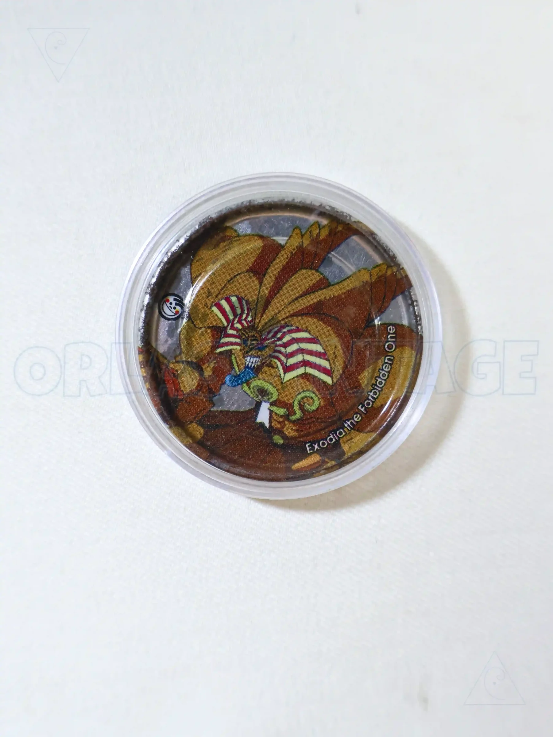 Tazo metálico Exodia Silver Yu-Gi-Oh! Edición 10 Años Sabritas usado